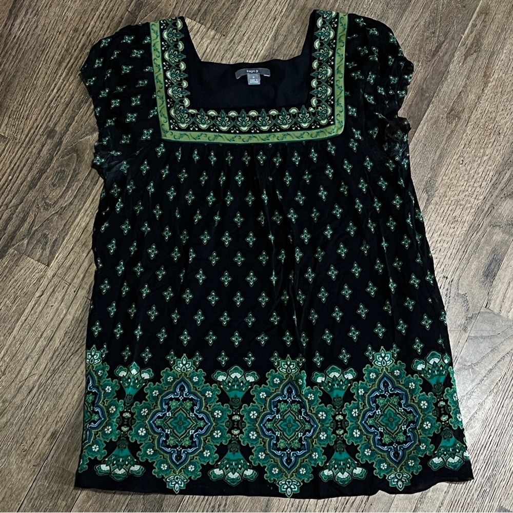 Vintage Apt 9 Sleeveless geometric top- size Small